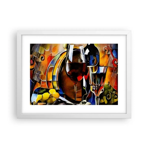 Plagát v bielom ráme - Aj svet dostáva farby - 40x30 cm