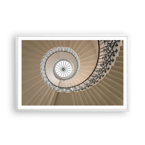 Plagát v bielom ráme - Vnútri mušle - 91x61 cm