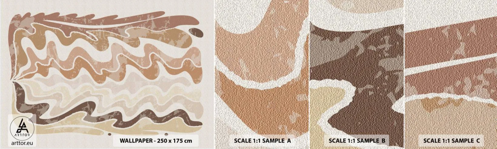 Vzorka samolepiacej fototapety Deluxe Sticker - Dobrá energia – dobré emócie - Vo veku, Boho, Kus - 100x30 cm