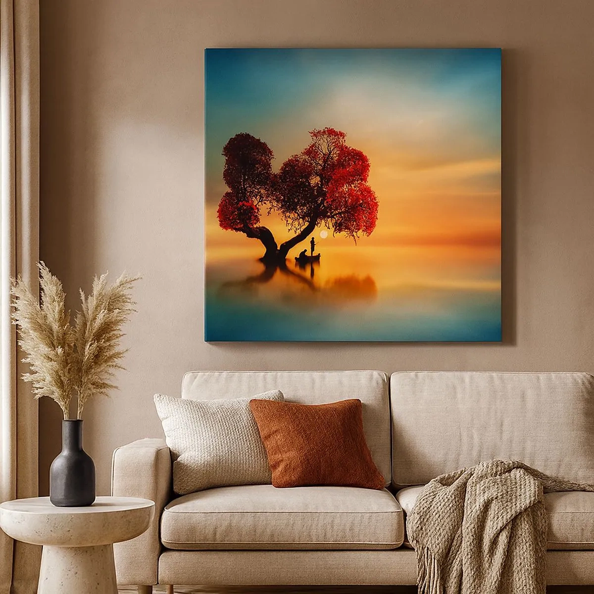 Obraz na plátne - Voda a ticho vesmíru - 30x30 cm