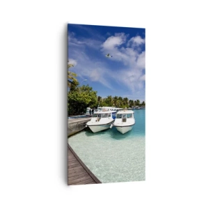 Obraz na plátne - A predsa raj existuje - 65x120 cm