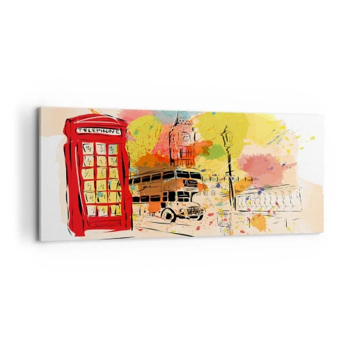 Obraz na plátne - Mesto rôznorodostí - 100x40 cm