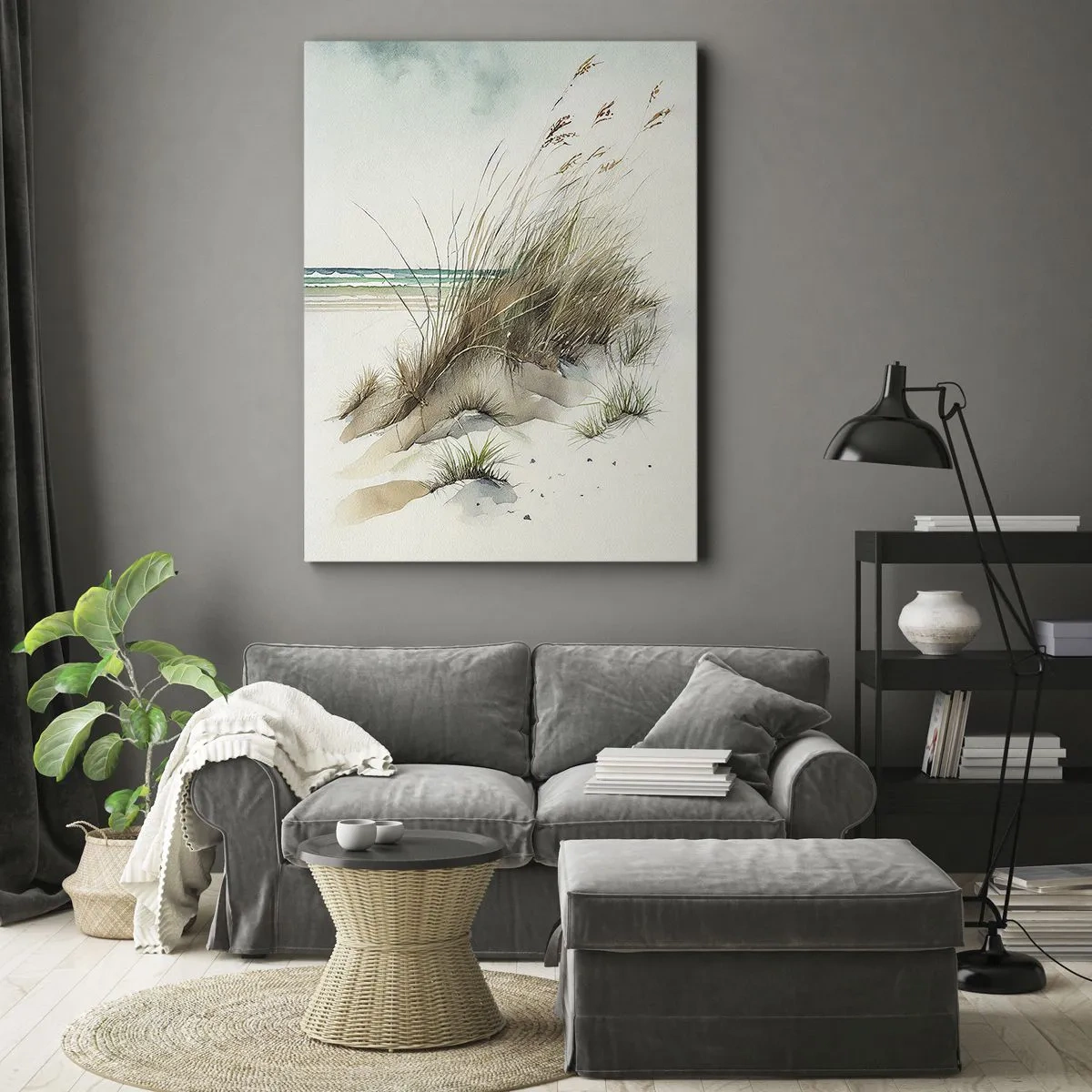 Obraz na plátne - Zahalené v piesku - 50x70 cm