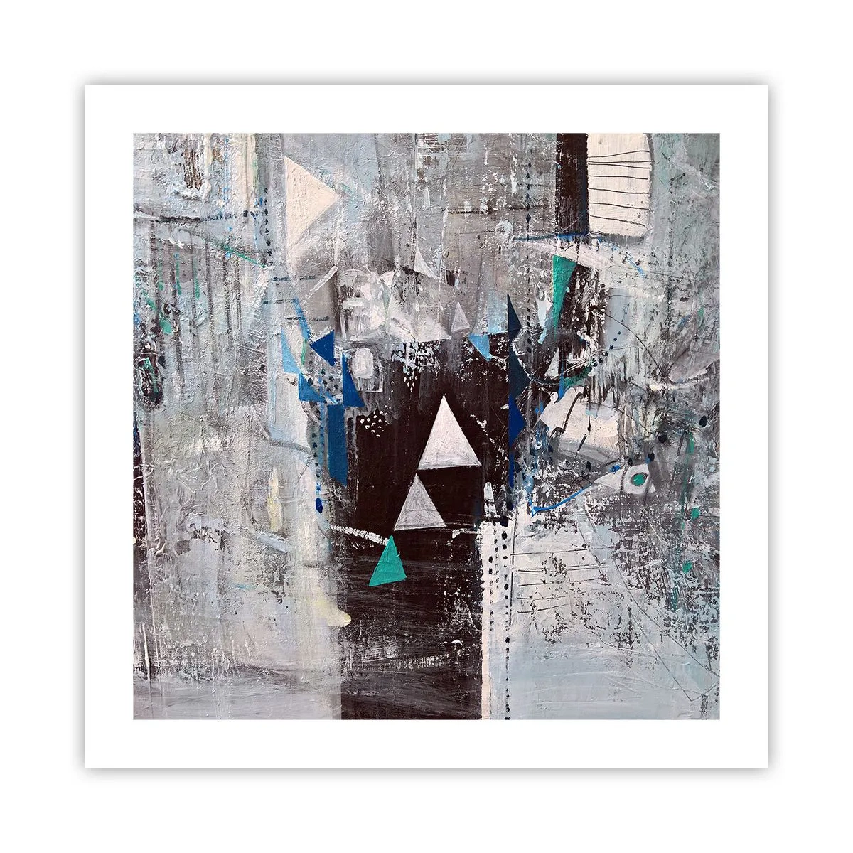 Plagát - Prednostné poradie trojuholníkov - 50x50 cm