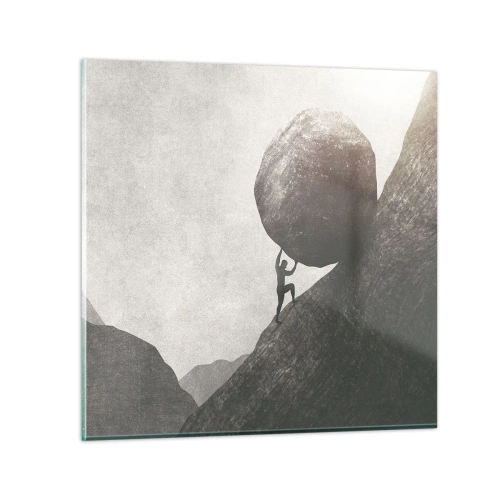 Obraz na skle - Verím, proti všetkej nádeji - 70x70 cm