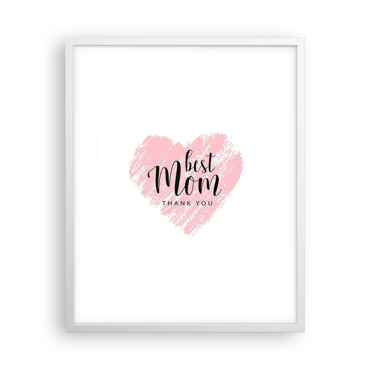 Plagát v bielom ráme - Vždy pravá chvíľa - 40x50 cm