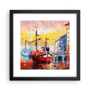Plagát v čiernom ráme - Šťastný návrat - 30x30 cm