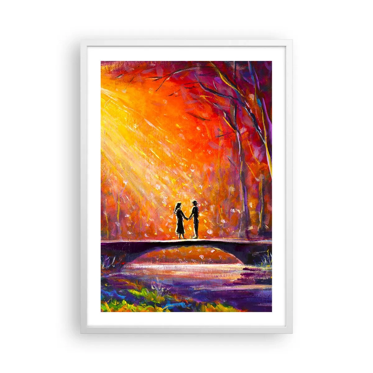 Plagát v bielom ráme - Nebo ich tiež miluje - 50x70 cm