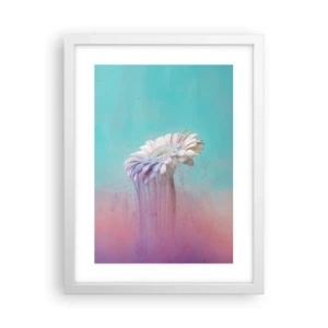 Plagát v bielom ráme - Záhrobia kvetín - 30x40 cm