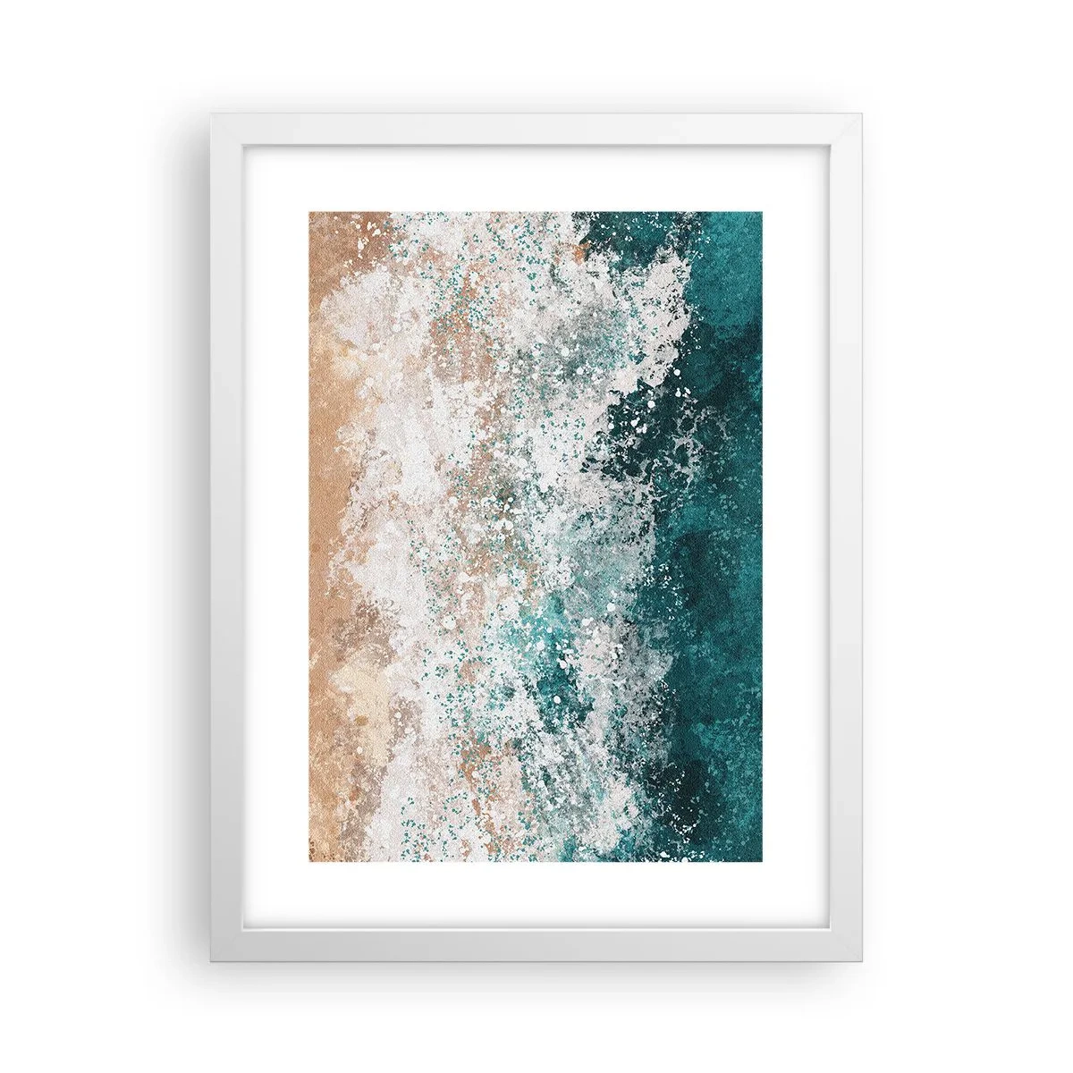 Plagát v bielom ráme - Morské príbehy - 30x40 cm