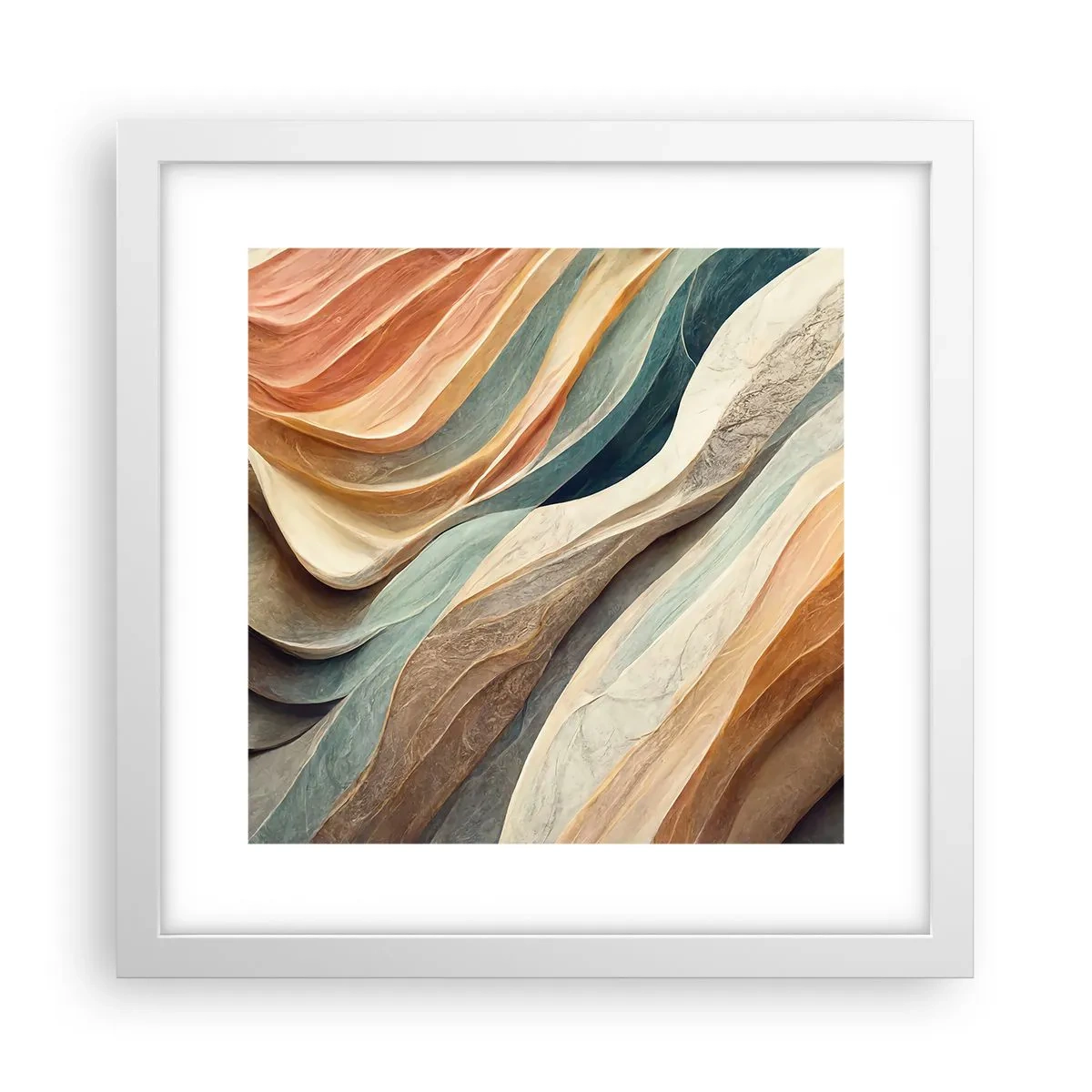 Plagát v bielom ráme - Okamih pred zmenou - 30x30 cm