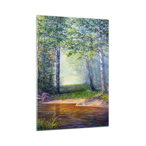Obraz na skle - Idylické prostredie - 50x70 cm