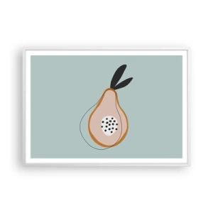 Plagát v bielom ráme - Prenikanie do podstaty vecí - 100x70 cm