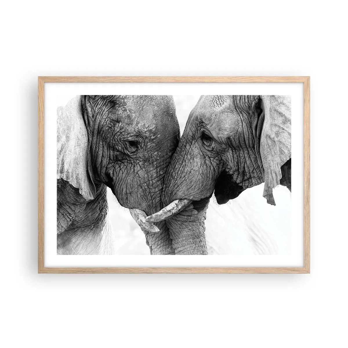 Plagát v ráme zo svetlého duba - Úprimné vyznanie - 70x50 cm