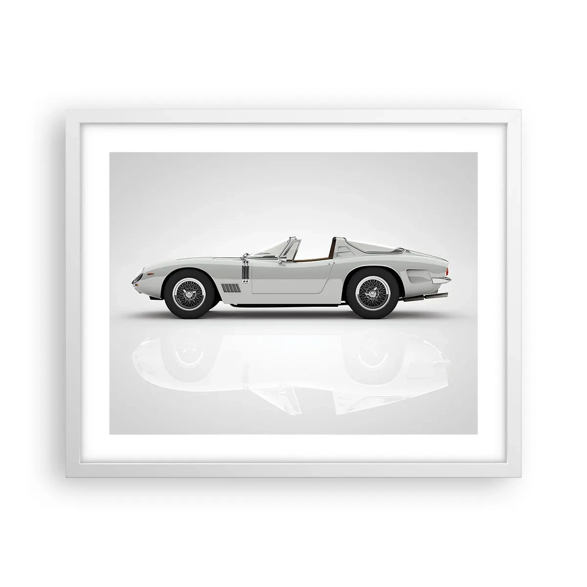 Plagát v bielom ráme - Prísľub zábavy - 50x40 cm