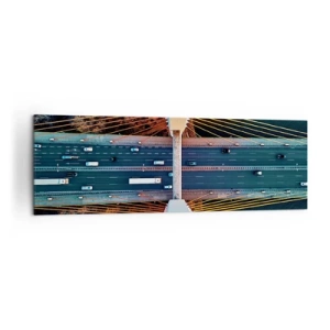 Obraz na plátne - Za vodami, za lesmi - 160x50 cm