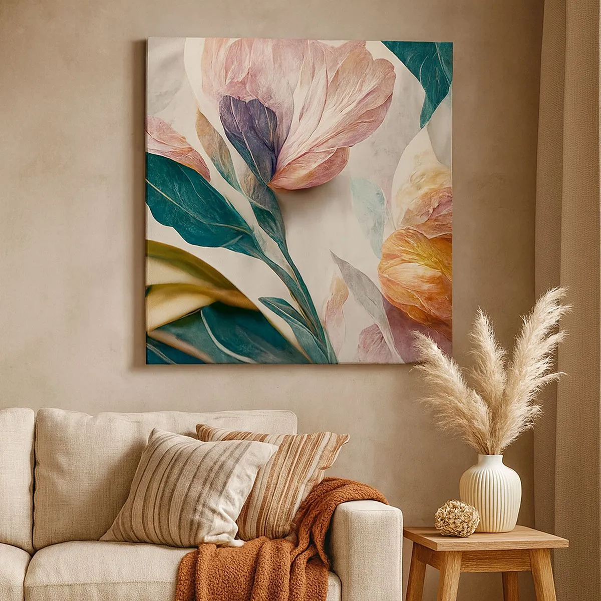 Obraz na plátne - Kvety južných ostrovov - 30x30 cm