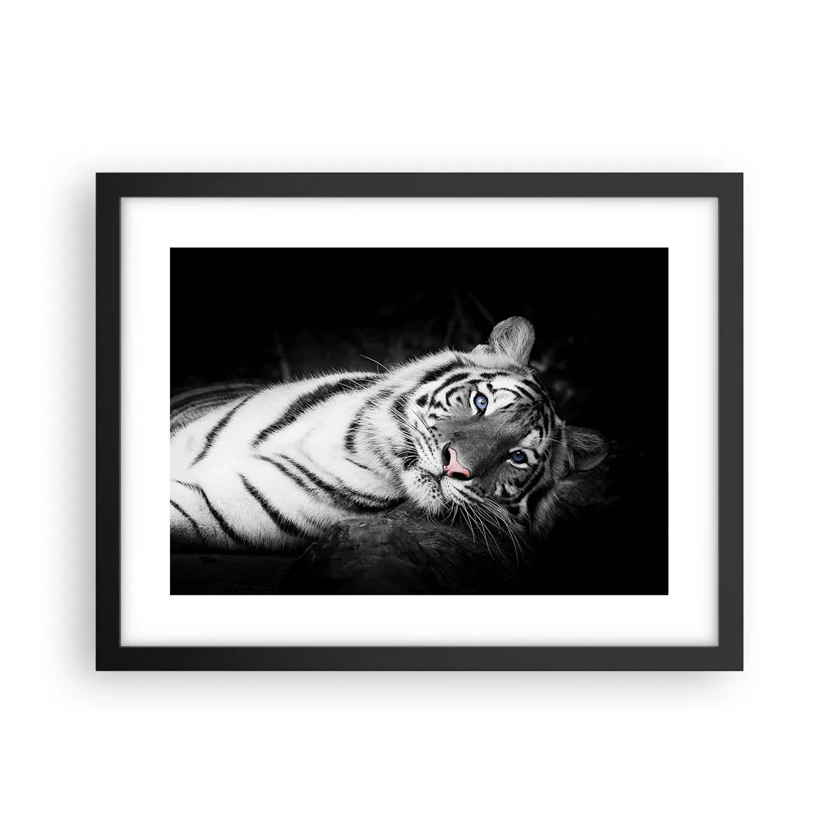 Plagát v čiernom ráme - Divočina a pokoj - 40x30 cm