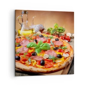 Obraz na plátne - So skutočne talianskou chuťou - 60x60 cm
