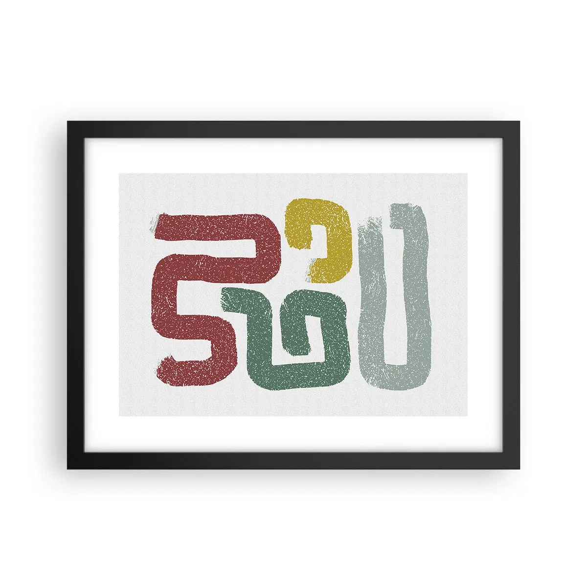 Plagát v čiernom ráme - V neznámom jazyku - 40x30 cm