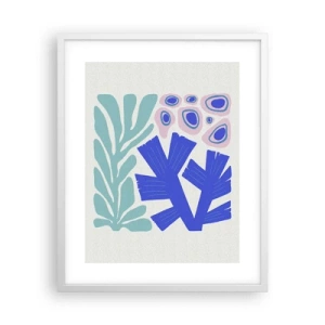 Plagát v bielom ráme - Podvodná záhrada - 40x50 cm