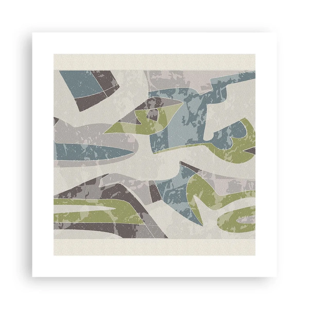 Plagát - Kompozícia za sklom - 40x40 cm