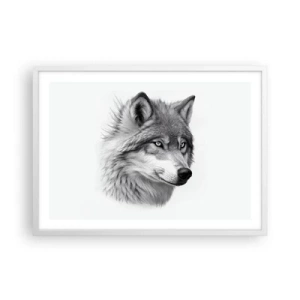 Plagát v bielom ráme - Alfa – bezpochyby - 70x50 cm