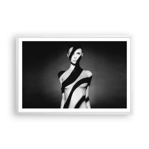 Plagát v bielom ráme - V septembri aj v tieni - 91x61 cm