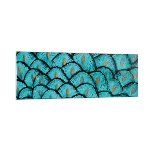 Obraz na skle - Veľká slávnosť peria - 90x30 cm