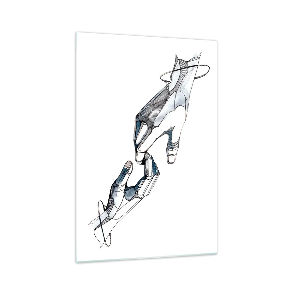 Obraz na skle - Dobré gesto - 70x100 cm