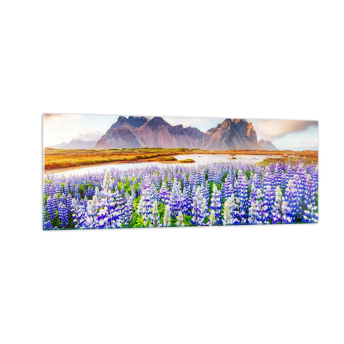 Obraz na skle - Sila a prísnosť vedľa miernosti - 140x50 cm
