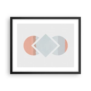 Plagát v čiernom ráme - Situácia je jasná - 50x40 cm