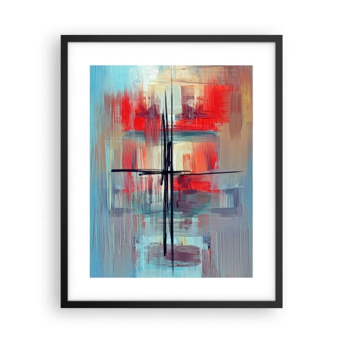 Plagát v čiernom ráme - Krajina v neznámej dimenzii - 40x50 cm