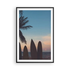 Plagát v čiernom ráme - Zajtra bude tiež zábava - 61x91 cm