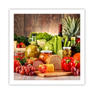 Plagát - Údené, pečené, marinované - 60x60 cm