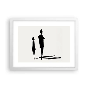 Plagát v bielom ráme - Určite spolu? - 40x30 cm