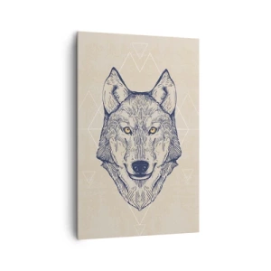 Obraz na plátne - Alfa o prenikavom pohľade - 80x120 cm