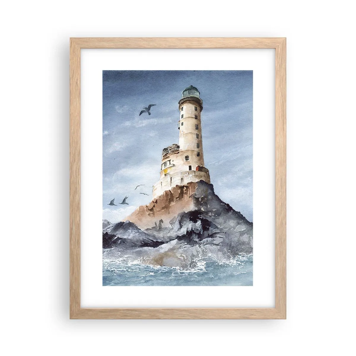 Plagát v ráme zo svetlého duba - Nepremožiteľná - 30x40 cm