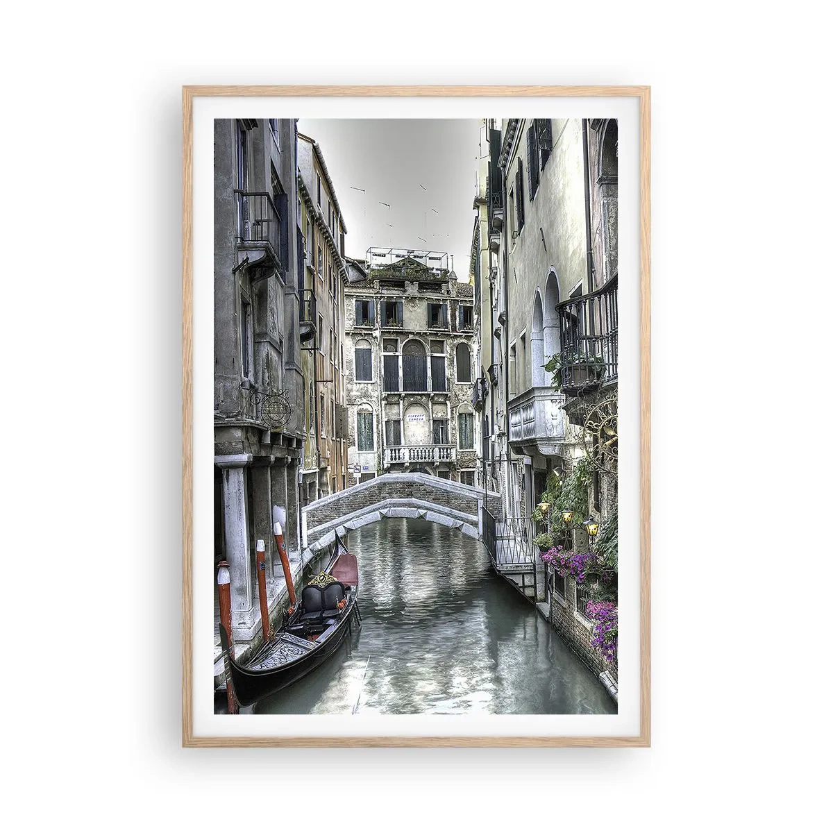 Plagát v ráme zo svetlého duba - Od storočí v tichom zamyslení - 70x100 cm