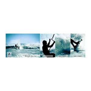 Vzorka samolepiacej fototapety Deluxe Sticker - Nechajte sa uniesť - Šport, Kitesurfing, More - 100x30 cm