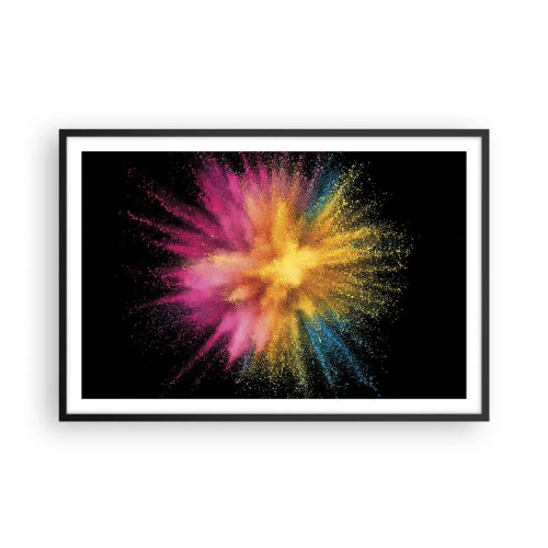 Plagát v čiernom ráme - Zrodenie farieb - 91x61 cm