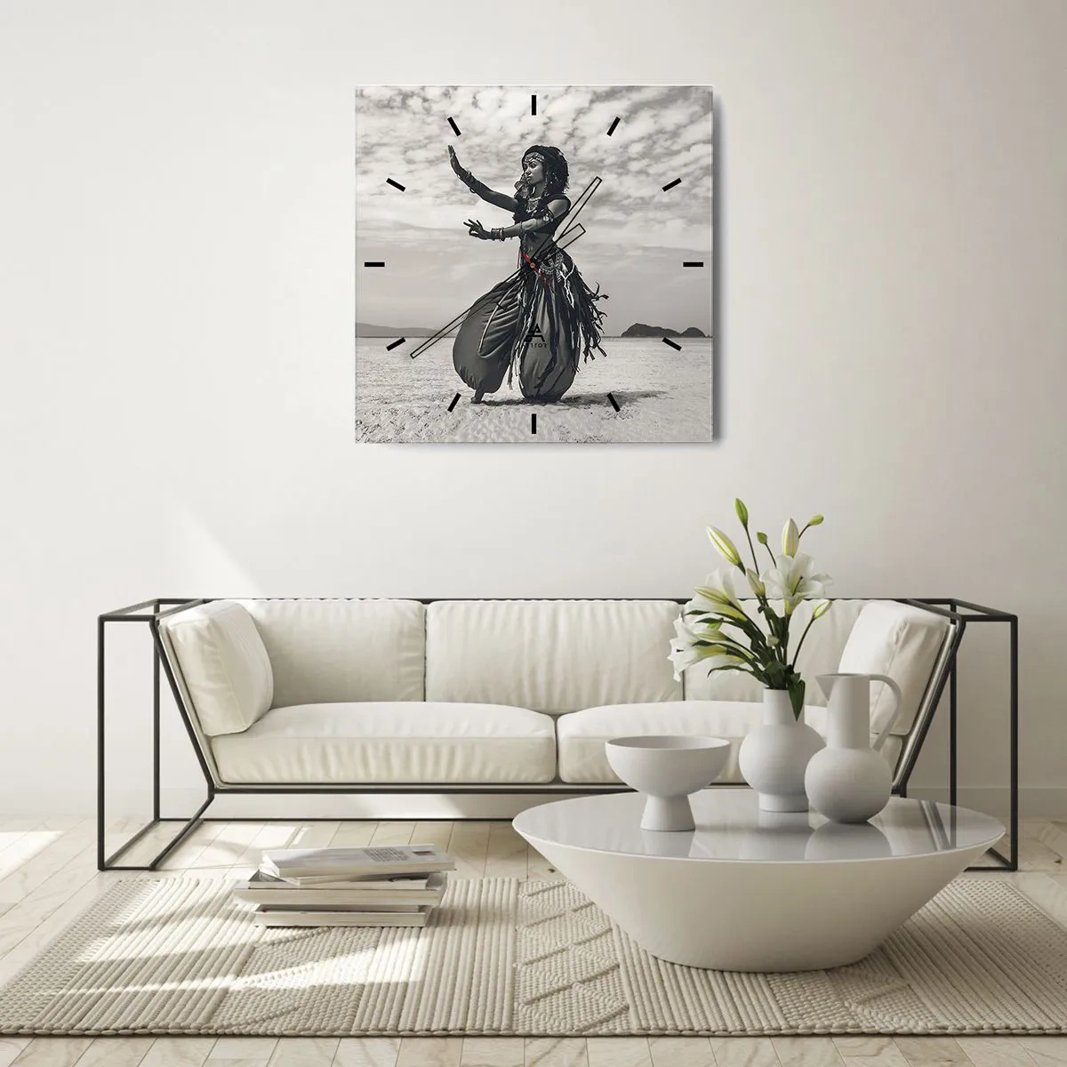 Nástenné hodiny - Tanec južných ostrovov - 40x40 cm