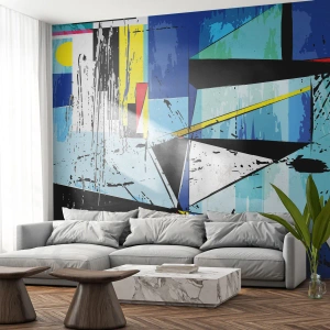 Samolepiaca Fototapeta Deluxe Sticker - Pozerať sa na svet z uhla… - Abstrakcia, Kus, Moderný vzor - 100x70 cm