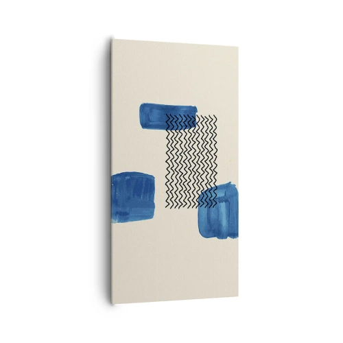Obraz na plátne - Abstraktné kvarteto - 65x120 cm