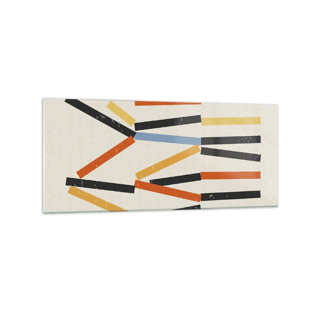 Obraz na skle - Kompozícia na úrovni - 120x50 cm