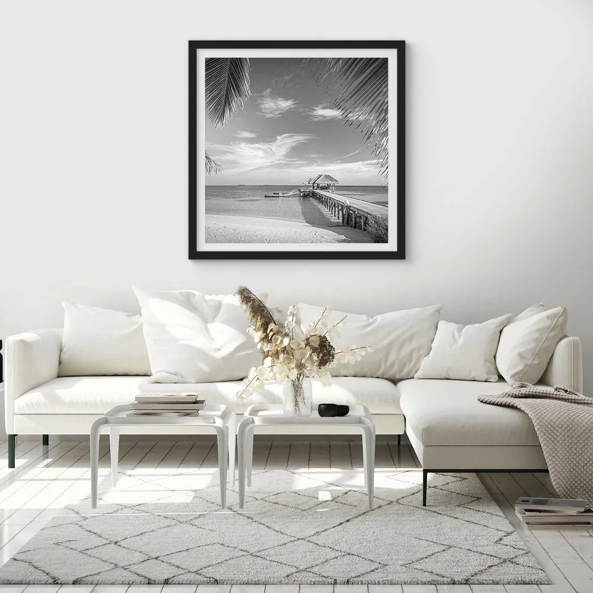 Plagát v čiernom ráme - Spomienka alebo sen? - 40x40 cm