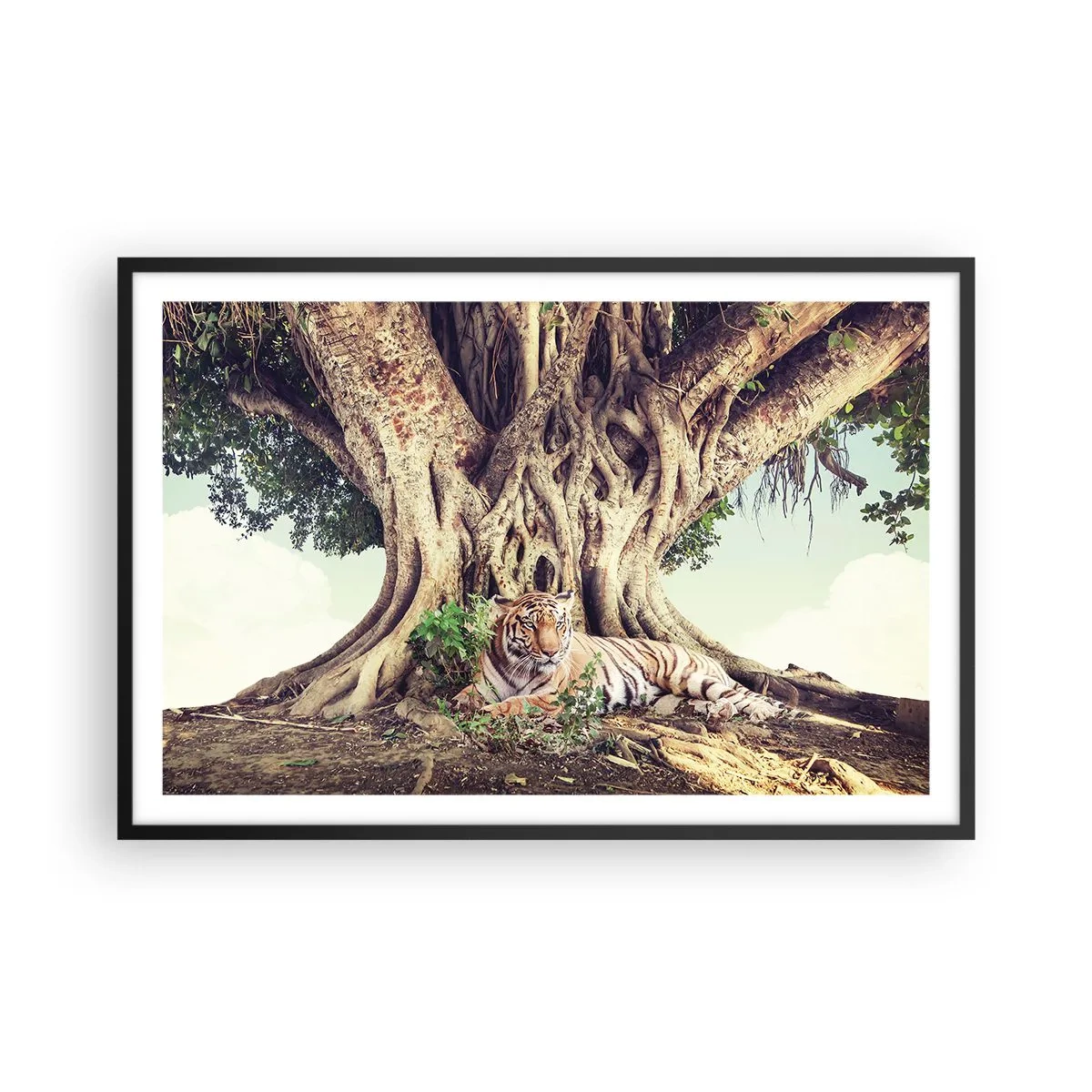 Plagát v čiernom ráme - Pohľad z knihy Mojžišovej - 91x61 cm