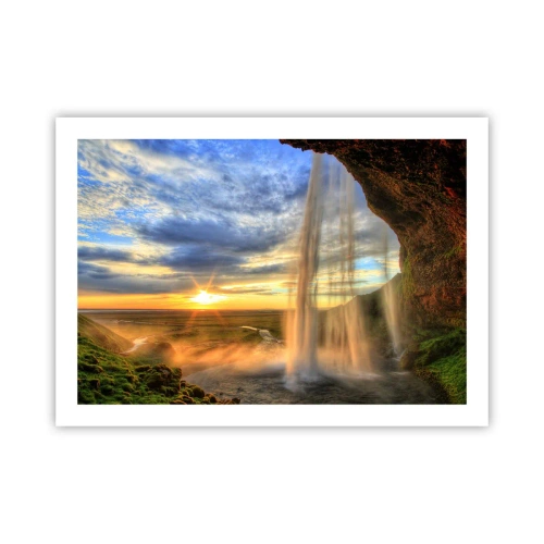 Plagát - Svet za závojom kvapiek  - 70x50 cm