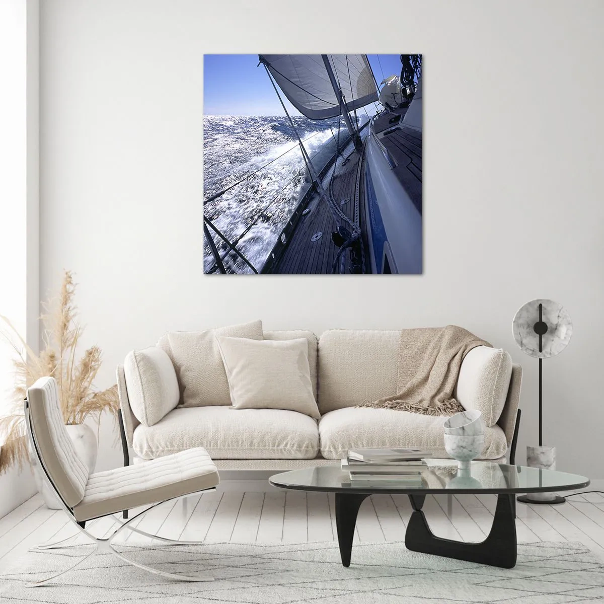 Obraz na skle - Viem, čo je to byť vtákom - 70x70 cm