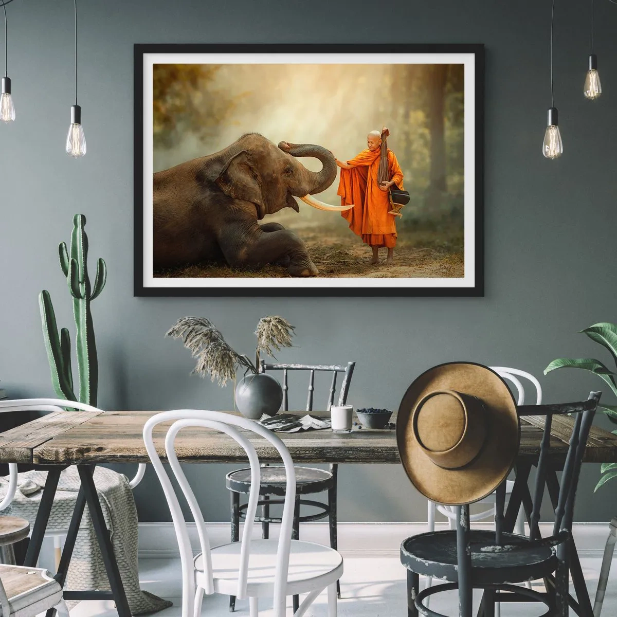 Plagát v čiernom ráme - Stretnutie na cestách - 100x70 cm